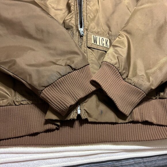 Men's Wick Bomber Jacket. 3X. Chocolate Brown. Preowned. (929) - Picture 3 of 5